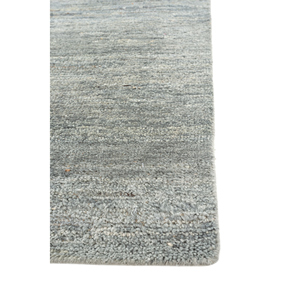 พรมถักมือสีน้ำเงินล้วน ทำจากขนแกะอัฟกันและปอกระเจา รุ่น AKWJ-1001 สำหรับใช้ในบ้าน - Product Image 4