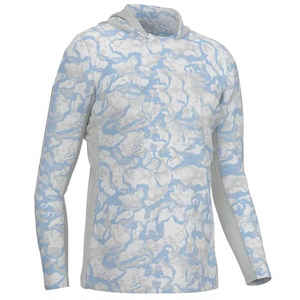 Sudadera con capucha de pesca de fibra de bambú con patrón en blanco deportivo ligero Upf 50 + Uv Soft Quick Dry Performance Sudadera CON CAPUCHA DE PESCA OEM con servicio - Product Image 6