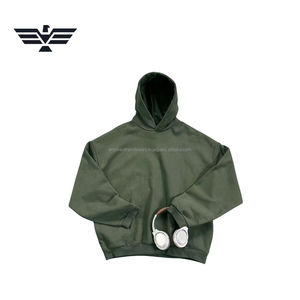 Sudadera con Capucha Gris Extra Grande para Hombre, Estilo Veraniego |   100% Algodón Fleece |   Descarga |   Bolsillo |   Transpirable |   Ropa Urbana en Blanco - Product Image 2