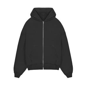 Sudaderas con capucha personalizadas de peso pesado con cremallera completa y espuma con logotipo en 3D para hombre - Product Image 1