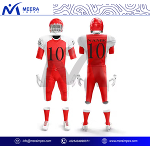 Uniformes de football américain de qualité supérieure, coupe ajustée, respirants, grandes tailles, logo imprimé personnalisé, nouvelle arrivée, manches courtes pour adultes - Product Image 4