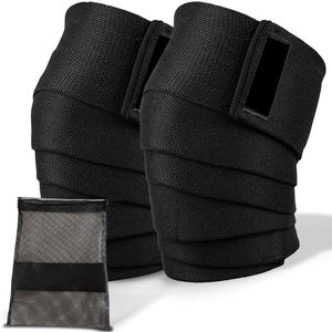 Bandages de genou pour la musculation en gros, bandages élastiques pour la musculation, coussinets confortables pour la musculation, bandage de genou pour la musculation, OEM - Product Image 1