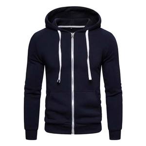 Sudaderas con capucha para hombre con cremallera de algodón 100% más vendidas, estilo informal básico de invierno, precio al por mayor, diseño bordado de 300G - Product Image 3