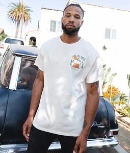 Camiseta de Hombre 100% Algodón Mercerizado de Alta Calidad, Estilo Vintage Desgastado, Logotipo Personalizado, Talla Grande, Lavado Ácido, Camiseta con Gráficos - Product Image 5