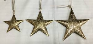 Décoration de maison de Noël festive suspendus en métal étoile boule de Noël et ornements d'arbre pour les célébrations de vacances - Product Image 3