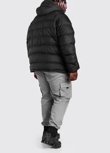 OEM Custom Men Winter Jacket High Street Style Bubble <b>Coat</b> Half Zip Quilted <b>Padded</b> For Cold Season Outdoor Down Jacket - Product Image 3