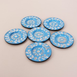 ถาดรองน้ำชาแบบฝังกระดูกถาดรองแก้วประดับมุกของตกแต่งบ้าน - Product Image 1