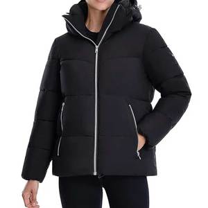 Abrigo Acolchado de Algodón Personalizable para Mujer con Logotipo - Cierre de Cremallera y Estilo Casual Transpirable en Venta - Product Image 3