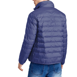 Urban Streetwear Down Puffer <b>Jacket</b> for <b>Men</b> - Premium Polyester Shell Adjustable <b>Zip</b> for Hip-Hop Inspired Looks - Product Image 2