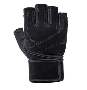 ถุงมือยกน้ำหนักหนังแบบไม่มีนิ้ว บุฟองน้ำ ทนทาน สำหรับทุกเพศ - Product Image 4
