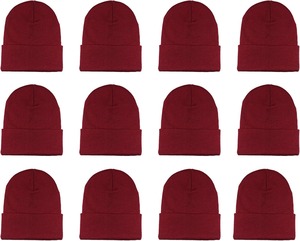 Jacquard Knit Beanie Hats for Unisex Custom Logo Winter Hats Wool Blend Cheap Price Wholesale for Cold Weather Beach Applicable - Product Image 2