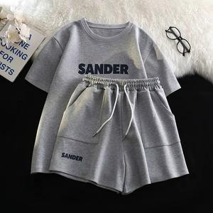 <b>Women</b> Casual Summer Set Female Loose <b>Outfits</b> Short Sleeve shirt Shorts 2Pcs Set Fashion Printed Ladies Sports Clothing Sets - Product Image 5