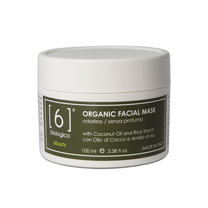 Masque Visage Bio Huile de Coco et Amidon de Riz Nettoyant en Profondeur Hydratant Sans Parfum 100ml Fabriqué en Italie - Product Image 1