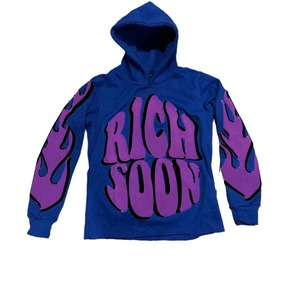 Otoño Invierno moda traje estilo Hip Hop Casual pulóver sudadera 3D bordado letras con capucha para Puff estampado para Mujeres Hombres - Product Image 4