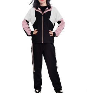 ชุดวอร์มซิปผู้หญิงแฟชั่นล่าสุด บริการ OEM ODM ผ้าเนื้อนุ่ม ชุดวอร์มซิปผู้หญิงแบบ 2 ชิ้น - Product Image 1