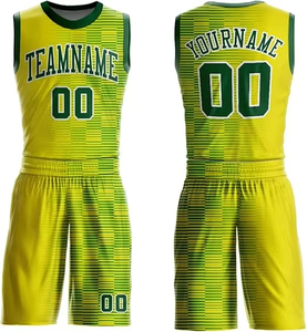 ชุดบาสเก็ตบอลสำหรับผู้ชายเสื้อบาสเก็ตบอลผ้าโพลีเอสเตอร์ Uniform100 - Product Image 4