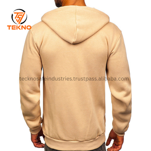 Sudaderas con capucha asequibles para hombre para pedidos a granel Cómodas sudaderas con capucha de ajuste clásico de mezcla de poliéster de algodón transpirables para hombres Servicio OEM - Product Image 2