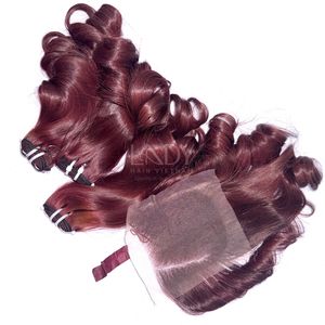 Extensions de Cheveux Humains Vietnamiens Ondulés Ombrés de Qualité Supérieure à Prix Compétitif, Lot de Bundles avec Closure 2026 - Product Image 2