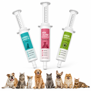 Série de gels pour animaux de compagnie en gros : Pâte énergétique hypercalorique, Soutien anti-boules de poils pour chats, Stimulateur immunitaire canin, Seringue doseuse personnalisée - Product Image 1