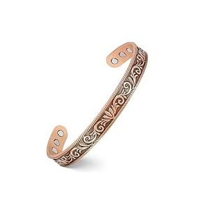 Set of 4 Different Design <b>Magnetic</b> <b>Copper</b> <b>Bracelet</b> With Patterns Wearing It Has Health Benefits <b>Magnetic</b> Therapy <b>Bracelets</b> - Product Image 6