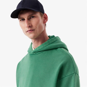 Ropa de calle con capucha sin cremallera, Jersey de algodón pesado, sudadera OEM con bolsillos frontales, Sudadera con capucha holgada informal a la moda - Product Image 5