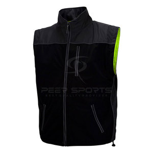 Men's Reflective Zippered <b>Jacket</b> Comfortable Collar Breathable and Safety Features for High Visibility - Product Image 6