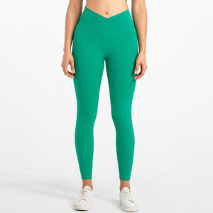 กางเกงโยคะเอวสูงไร้รอยต่อสำหรับผู้หญิงกางเกงสำหรับเล่นฟิตเนสยิมฟิตเนสยืดได้ - Product Image 1