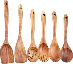 Complete <b>Wooden</b> Cooking <b>Spoon</b> <b>Set</b> With Various Shapes For Versatile Use In All Types Of Cooking Styles - Product Image 5