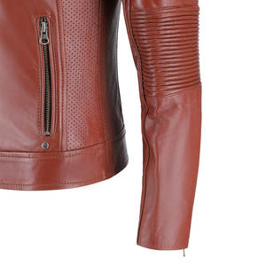 Personalized Design <b>Real</b> Lambskin <b>Leather</b> <b>Jacket</b> <b>Women</b> Soft Racer <b>Leather</b> Moto <b>Jacket</b> <b>For</b> <b>Women</b> - Product Image 6