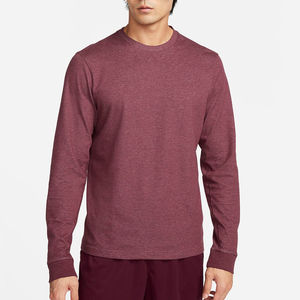 Camiseta de Algodón para Hombre de Alta Calidad, Venta Caliente 2025, Corte Regular, Mangas Completas, Cuello Redondo, Diseño Transpirable, Precio al por Mayor - Product Image 1