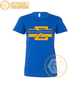 Sigma Gamma Rho T-shirt pour femme sur mesure Vêtements de sororité Jersey de coton T-shirt respirant de haute qualité Vêtements grecs pour femme - Product Image 5