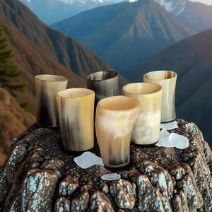 Corne à boire en verre, tasse viking, écologique, haute qualité - Product Image 1