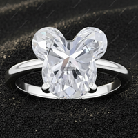 Ide hadiah Natal asli Mickey Mouse Cincin Berlian Unik yang Dipersonalisasi untuk ibu ayah istri suami Perhiasan di bawah 50 untuk tahun 2025