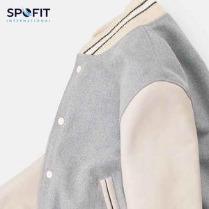 Varsity Baseball Letterman Jacket Wool Sleeve Veste d'hiver unisexe de qualité supérieure avec broderie Design respirant pour hommes - Product Image 5