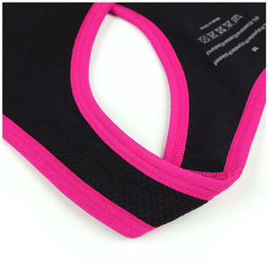 Soutien-gorge de sport pour femmes haut court imprimé lettre personnalisée noir rose course à pied Gym Fitness hauts courts soutien-gorge de sport Push up pour femmes Service OEM - Product Image 3