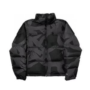 Veste matelassée personnalisée avec logo, vente en gros, plusieurs couleurs, col montant, chaude, streetwear d'hiver, manteau OEM - Product Image 1