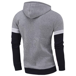 Vente en gros de sweats à capuche décontractés zippés pour hommes 100% coton vêtements de sport et de streetwear avec capuche pour l'hiver - Product Image 2