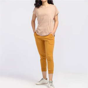 T-shirt pour femme à bas prix avec logo personnalisé en gros T-shirts pour femmes surdimensionnés au meilleur prix - Product Image 4