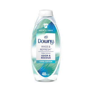 Downy Rinse & Refresh Free & Gentle Eliminador de olores y suavizante de telas, sin fragancia, 48 floz, sin tintes - Product Image 3