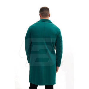 Manteau d'hiver Trenchs en laine pour hommes Hiver 2024 Manteau en laine pour hommes Manteau long en laine solide et mince pour garder la chaleur - Product Image 5