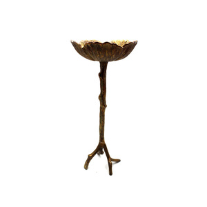 Portavelas de aluminio dorado antiguo del superventas, soporte de iluminación de mesa hecho a mano, decoración para el hogar, candelabros de Metal - Product Image 1