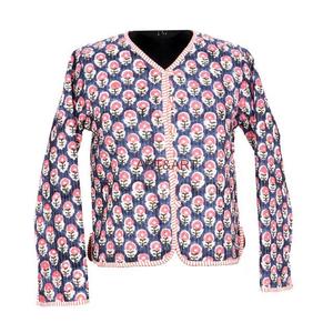 เสื้อแจ็คเก็ตผ้าฝ้ายถักทอแบบพิมพ์ลายด้วยมือสำหรับฤดูหนาว ตกแต่งด้วยคริสตัล เหมาะสำหรับใส่ในชีวิตประจำวันและงานปาร์ตี้ ไซส์ XL ความยาวแบบสั้น - Product Image 3