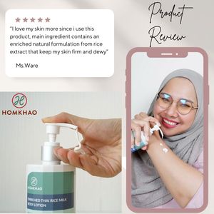 Lait de riz enrichi en extrait, blanchissant, hydratant, nourrissant, lotion corporelle écologique HOMKHAO Thaïlande 250G Ingrédients naturels - Product Image 4