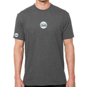 Camisetas de Cuello Redondo y Dobladillo Curvo para Hombre, 100% Algodón y Algodón/Fibra de Bambú, Corte Holgado - Product Image 5