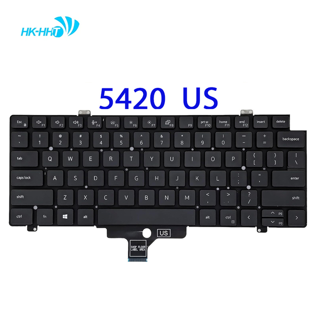HK-HHT US Layout Laptop Backlit Keyboard For Dell Latitude 5420 5421 5430 5431 5440 7420 7430 7520 7530 3440 E3440