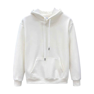 Simple <b>pullover</b> <b>men</b> hoodie plain color soft lining front pocket perfect for wholesale gym use or private label - Product Image 6