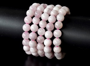 Hot Bulk Selling Kunzite 8mm Round <b>Beaded</b> <b>Bracelet</b> Natural Healing Stones for Meditation Jewelry - Product Image 6