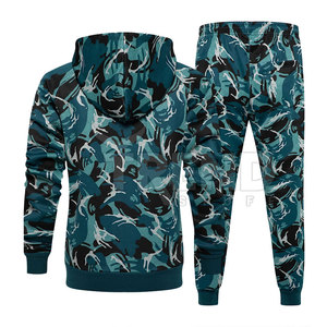 Top Selling OEM Service Casual <b>Pullover</b> <b>Men</b> Tracksuits 100% Cotton Winter Latest Design Plain Fleece Breathable Sets Wholesale - Product Image 2