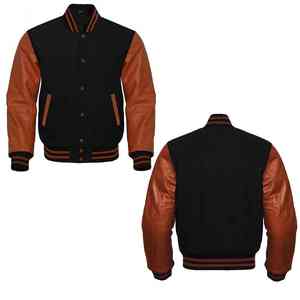 Chaqueta Universitaria de Béisbol Personalizada de Moda para Hombre, Chaqueta Universitaria con Cuello Marinero Personalizado - Product Image 4