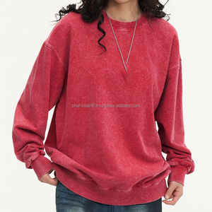 Nuevas Sudaderas 100% Algodón para Hombre y Mujer, Sudaderas Personalizadas Unisex Lisas de Otoño, Sudaderas de Manga Larga, Sudaderas Gruesas con Lavado Ácido - Product Image 3